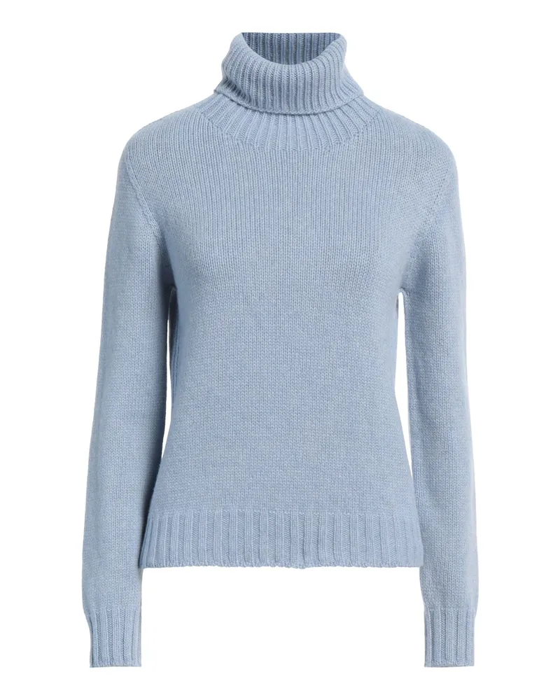 ARAGONA Rollkragenpullover Himmelblau