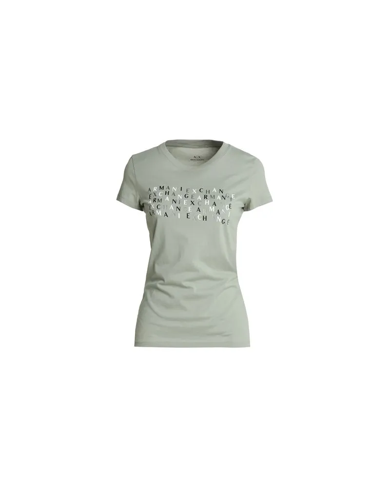 Armani Exchange TOPS - T-shirtsauf YOOX.COM Salbeigrün