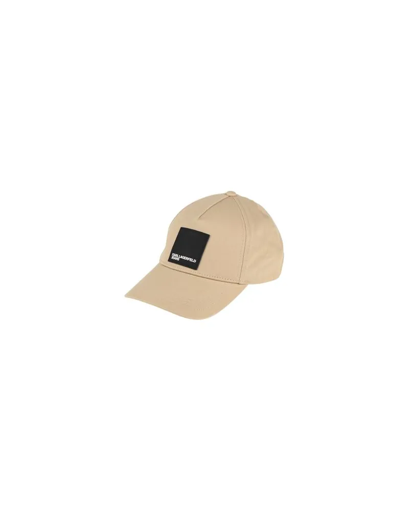 Karl Lagerfeld COTTON CAP PATCH  - ACCESSOIRES - Mützen & Hüteauf YOOX.COM Beige