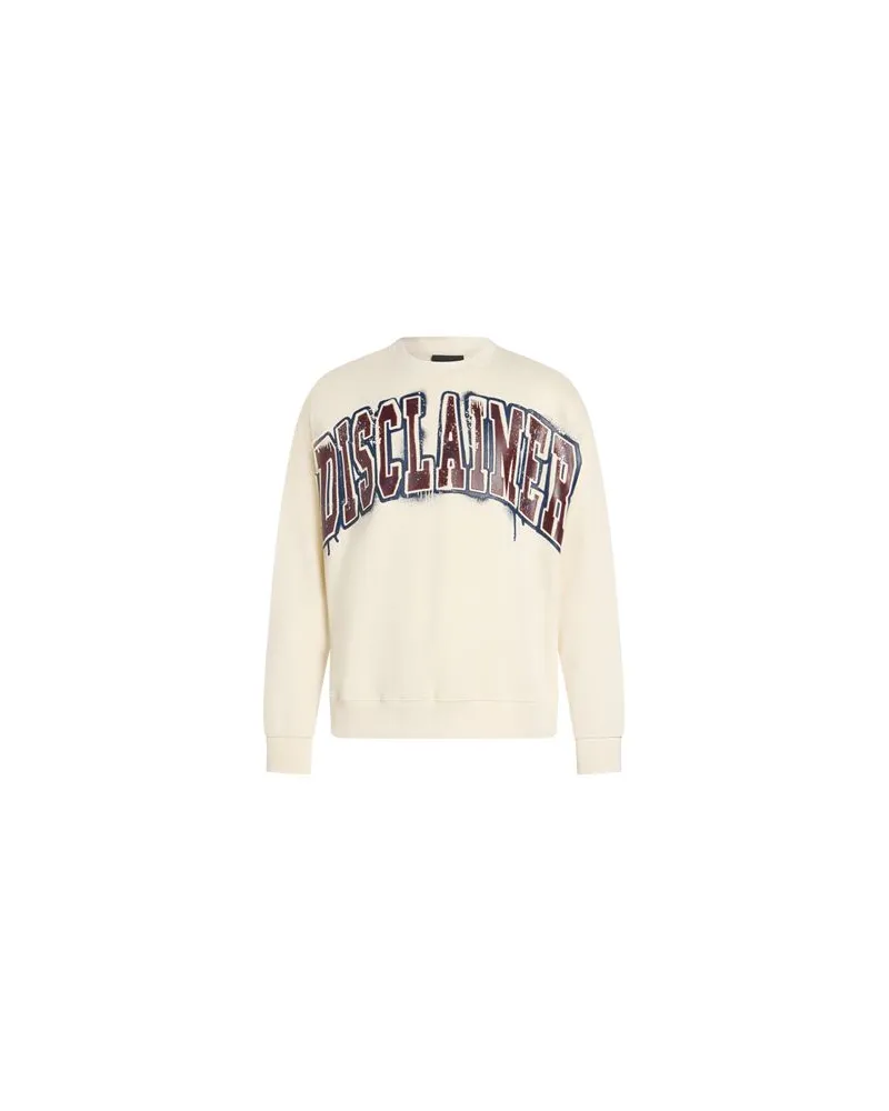 DISCLAIMER TOPS - Sweatshirtsauf YOOX.COM Cremeweiß