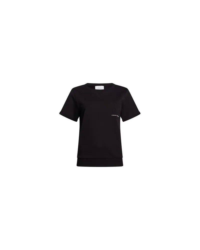 Armani Exchange TOPS - Sweatshirtsauf YOOX.COM Schwarz