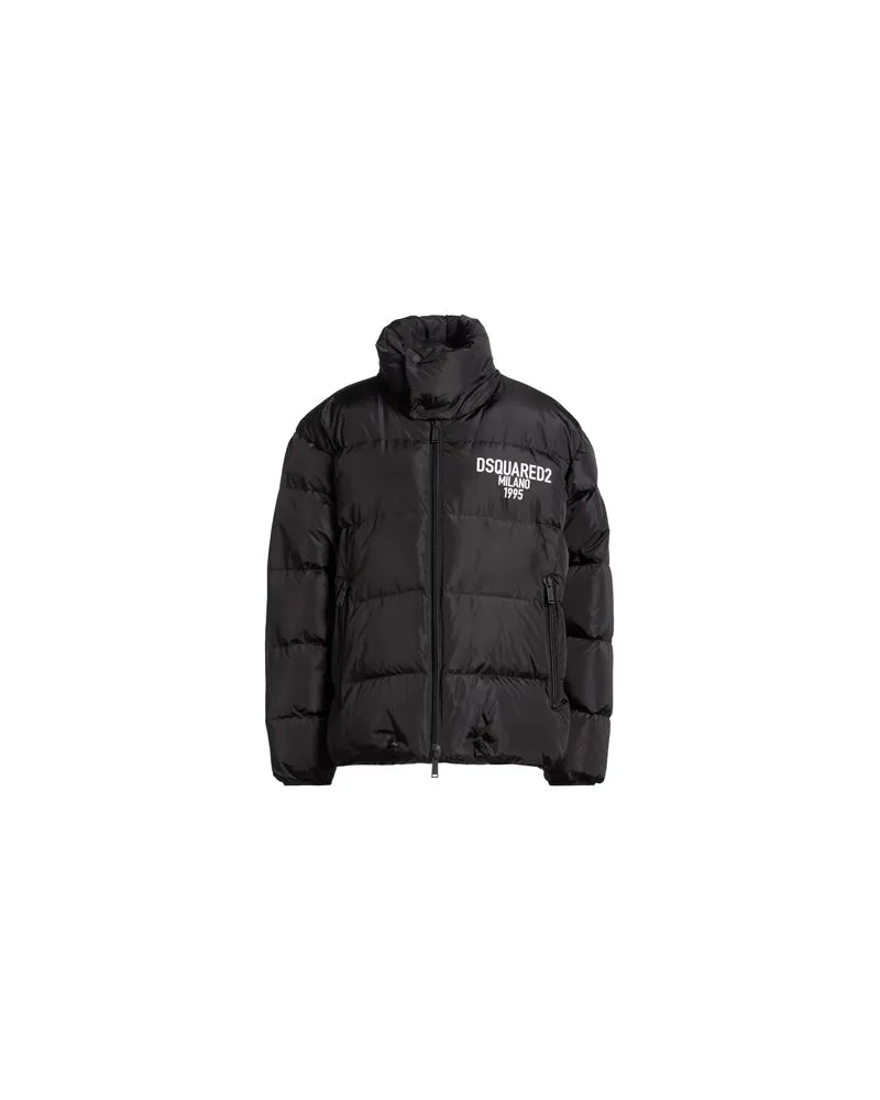 Dsquared2 JACKEN & MÄNTEL - Pufferjacken & Daunenjackenauf YOOX.COM Schwarz