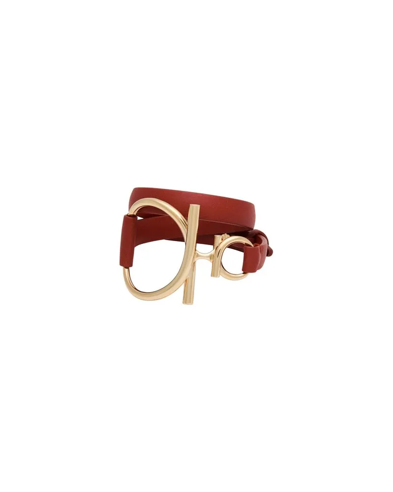 Ferragamo BR EVO PELLE  - SCHMUCK und UHREN - Armbänderauf YOOX.COM Rostrot