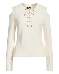 Elisabetta Franchi Pullover Cremeweiß