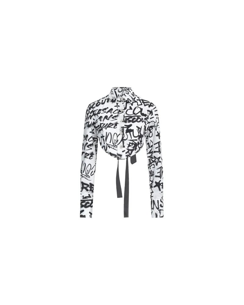 Versace Jeans TOPS - Hemdenauf YOOX.COM Weiß
