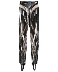 Thierry Mugler Leggings Silber