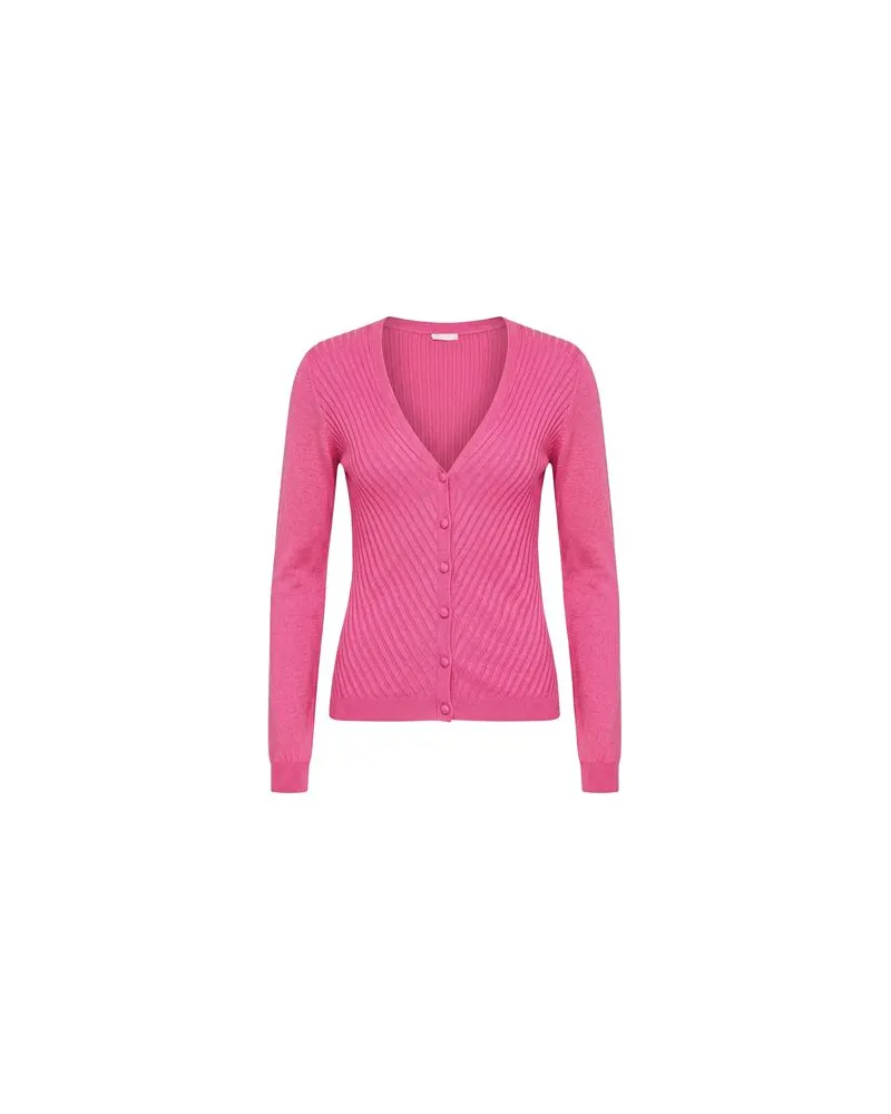 Liu Jo STRICKWAREN - Strickjackenauf YOOX.COM Magenta