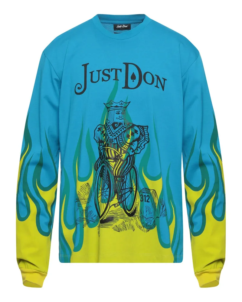 JUST DON T-shirts Azurblau