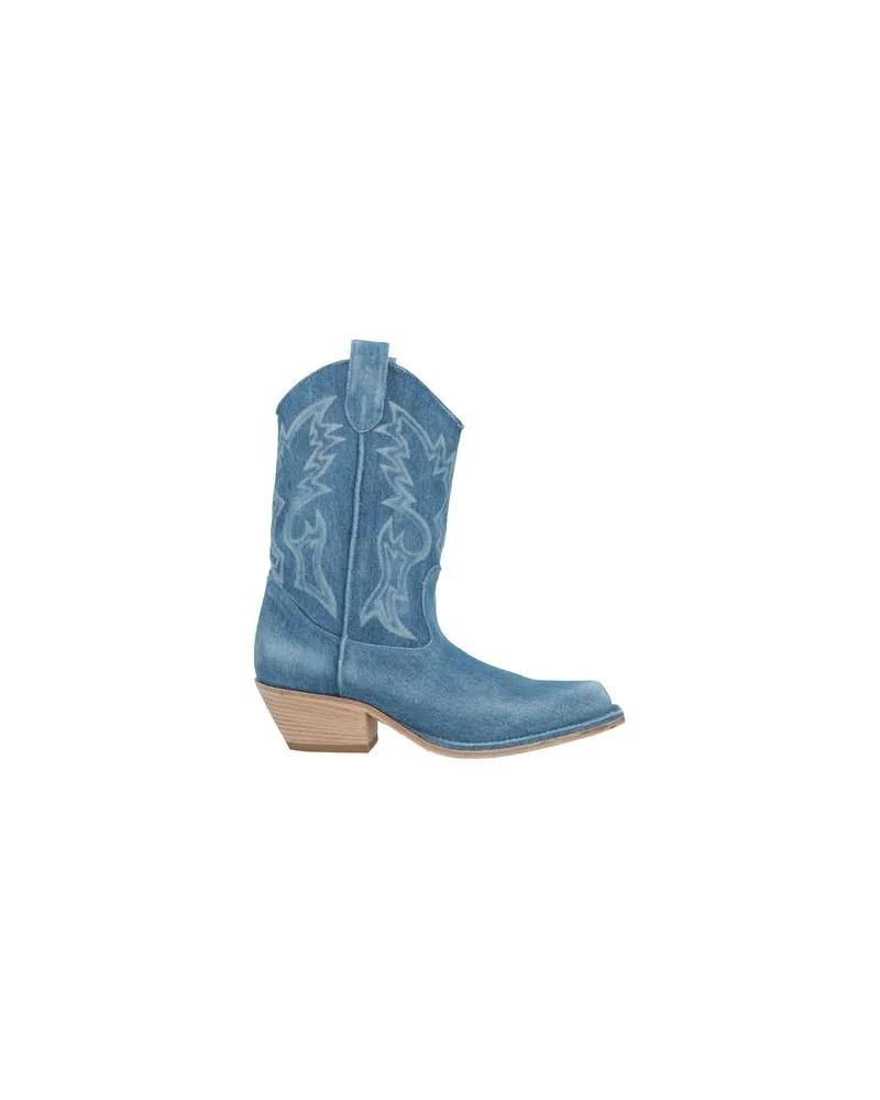 Vic Matié SCHUHE - Stiefelettenauf YOOX.COM Blau