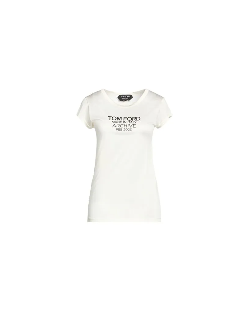 Tom Ford TOPS - T-shirtsauf YOOX.COM Elfenbein