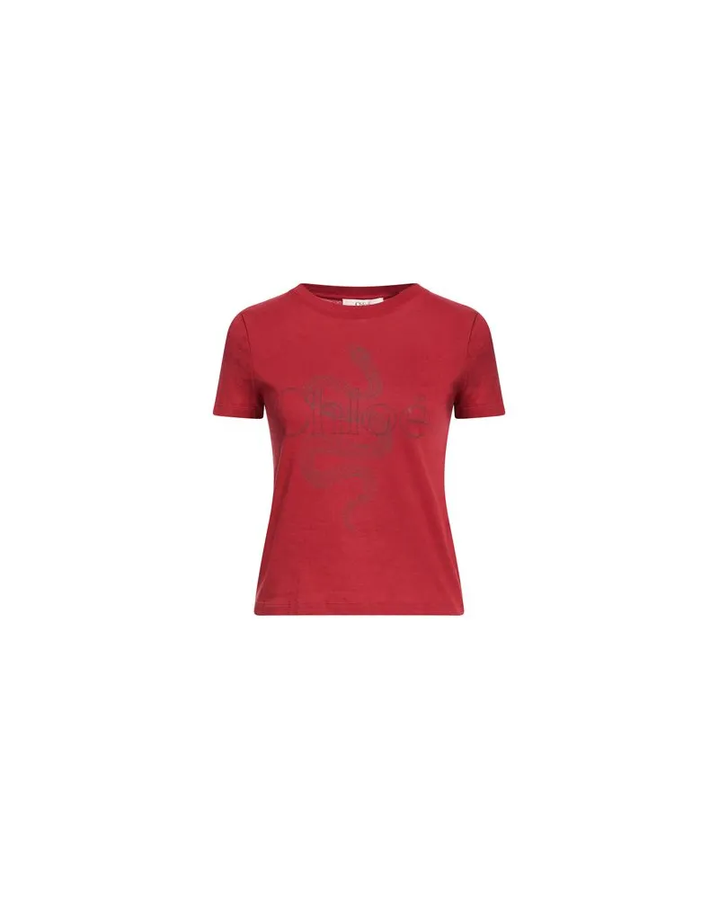 Chloé TOPS - T-shirtsauf YOOX.COM Ziegelrot