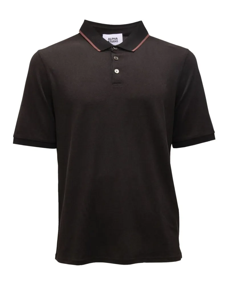 Alpha Studio Poloshirt Schwarz