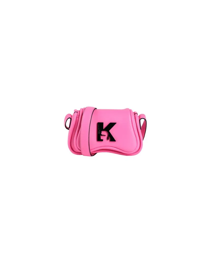 Karl Lagerfeld SUNGLASSES NANO CROSSBODY  - TASCHEN - Umhängetascheauf YOOX.COM Fuchsia