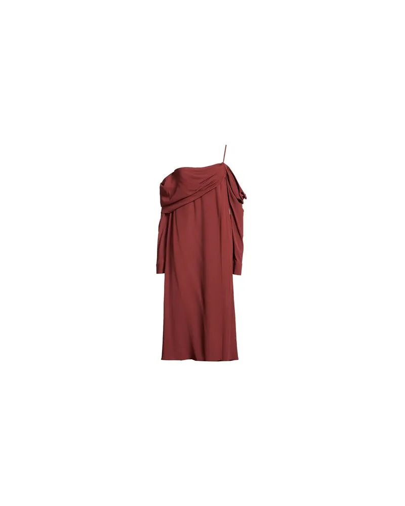 Erika Cavallini KLEIDER - Midi-Kleiderauf YOOX.COM Ziegelrot
