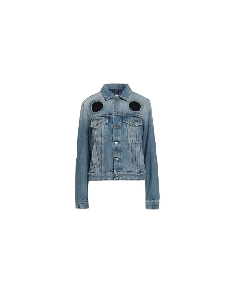 OFF-WHITE JACKEN & MÄNTEL - Jeansjacken/Mäntelauf YOOX.COM Blau