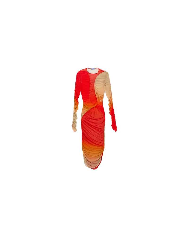 Thierry Mugler KLEIDER - Midi-Kleiderauf YOOX.COM Tomatenrot