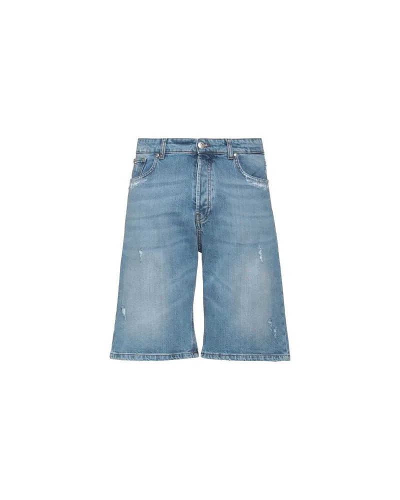 John Richmond HOSEN & RÖCKE - Jeansshortsauf YOOX.COM Blau