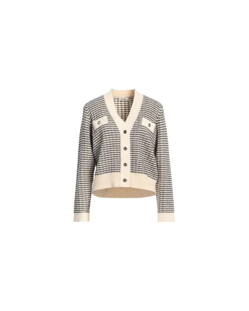 Sandro STRICKWAREN - Strickjackenauf YOOX.COM Cremeweiß