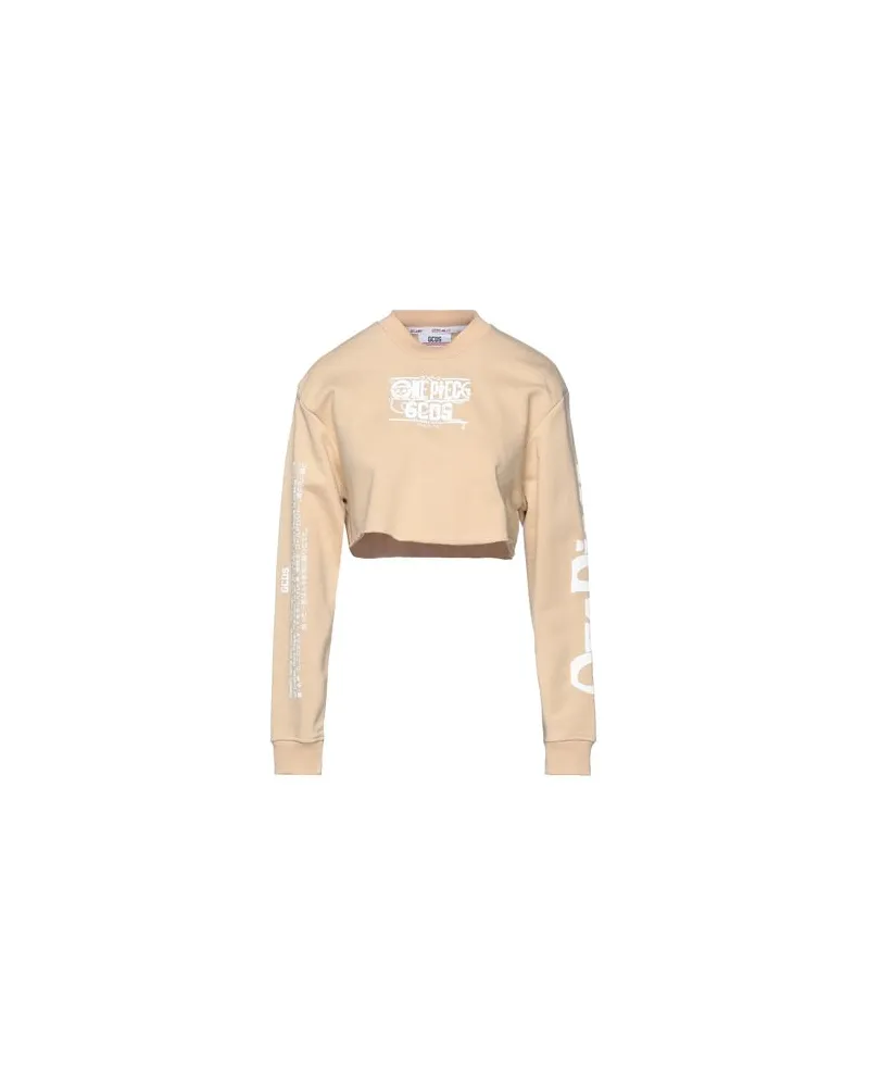 GCDS TOPS - Sweatshirtsauf YOOX.COM Beige