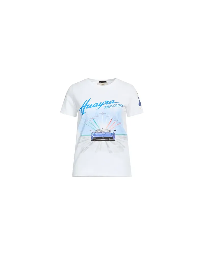 Aeronautica Militare PAGANI HUAYRA TRICOLORE - TOPS - T-shirtsauf YOOX.COM Weiß