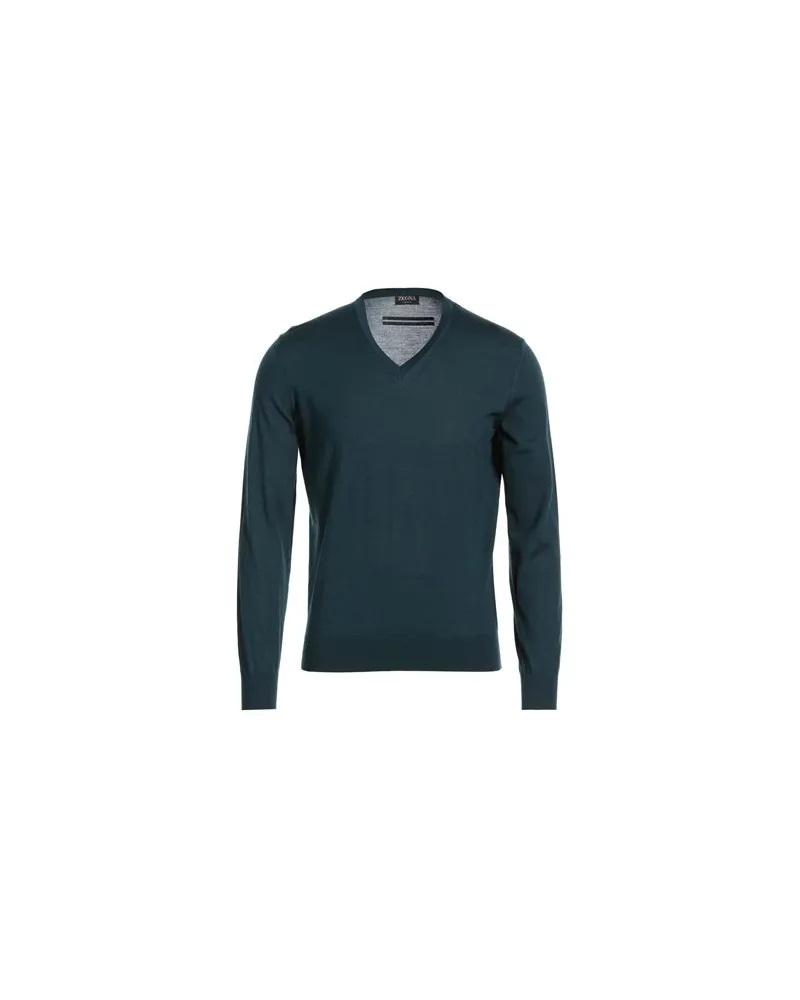 Ermenegildo Zegna CASHSETA - STRICKWAREN - Pulloverauf YOOX.COM Aquamarin