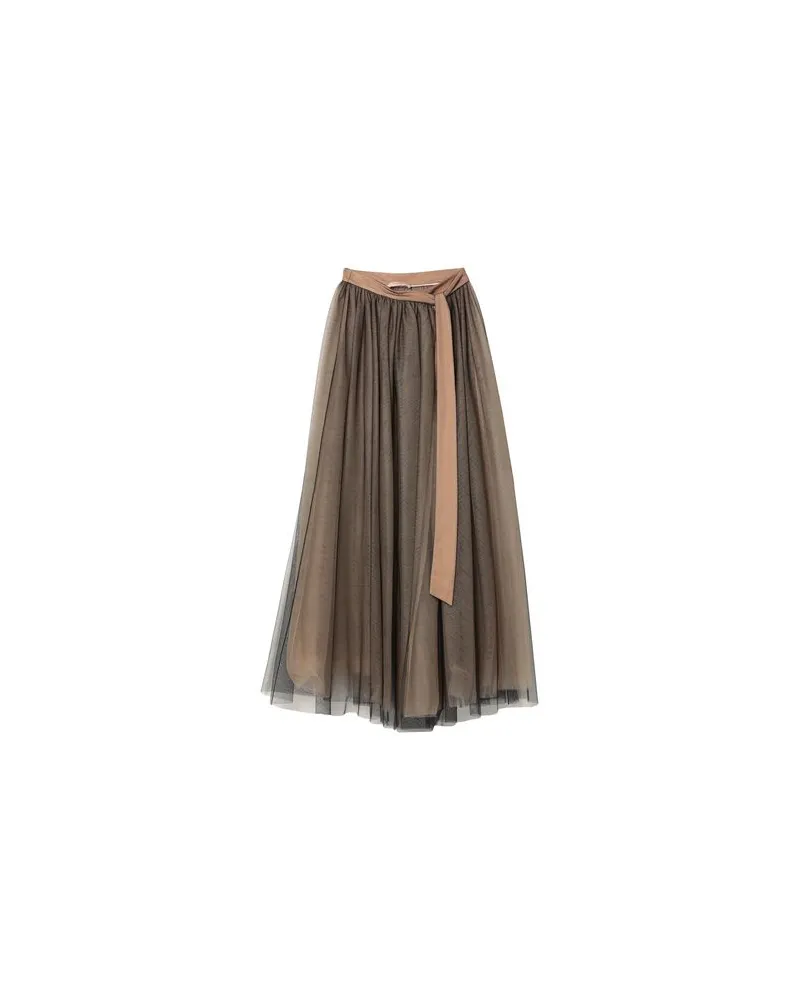 Twin-Set HOSEN & RÖCKE - Maxi-Röckeauf YOOX.COM Khaki