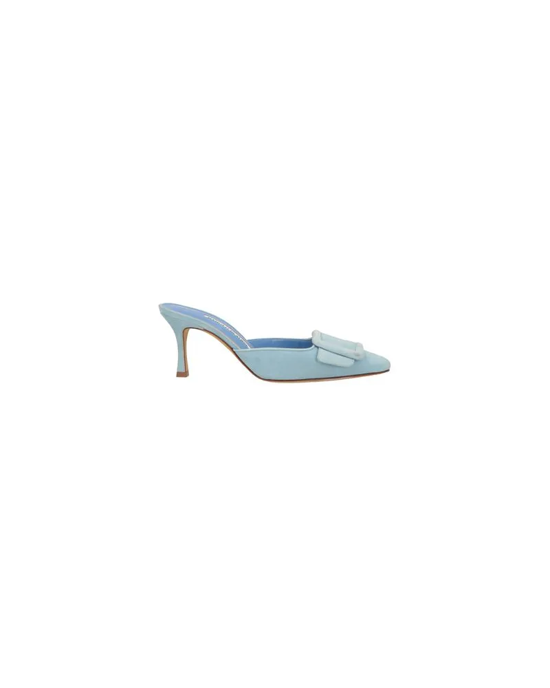 Manolo Blahnik SCHUHE - Mules & Clogsauf YOOX.COM Himmelblau
