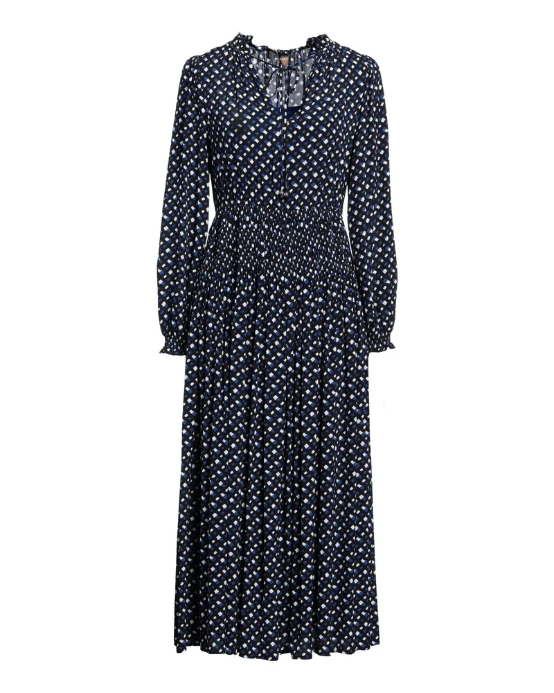 HUGO BOSS Maxi-Kleid Nachtblau