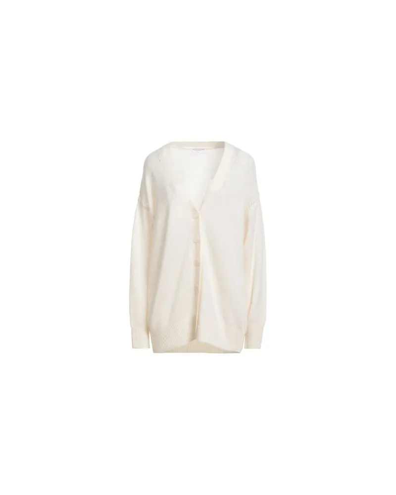 Majestic STRICKWAREN - Strickjackenauf YOOX.COM Cremeweiß