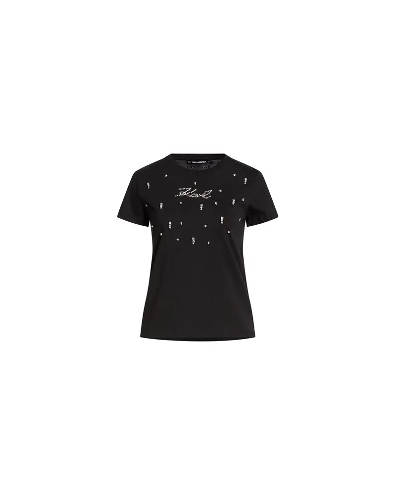 Karl Lagerfeld TOPS - T-shirtsauf YOOX.COM Schwarz