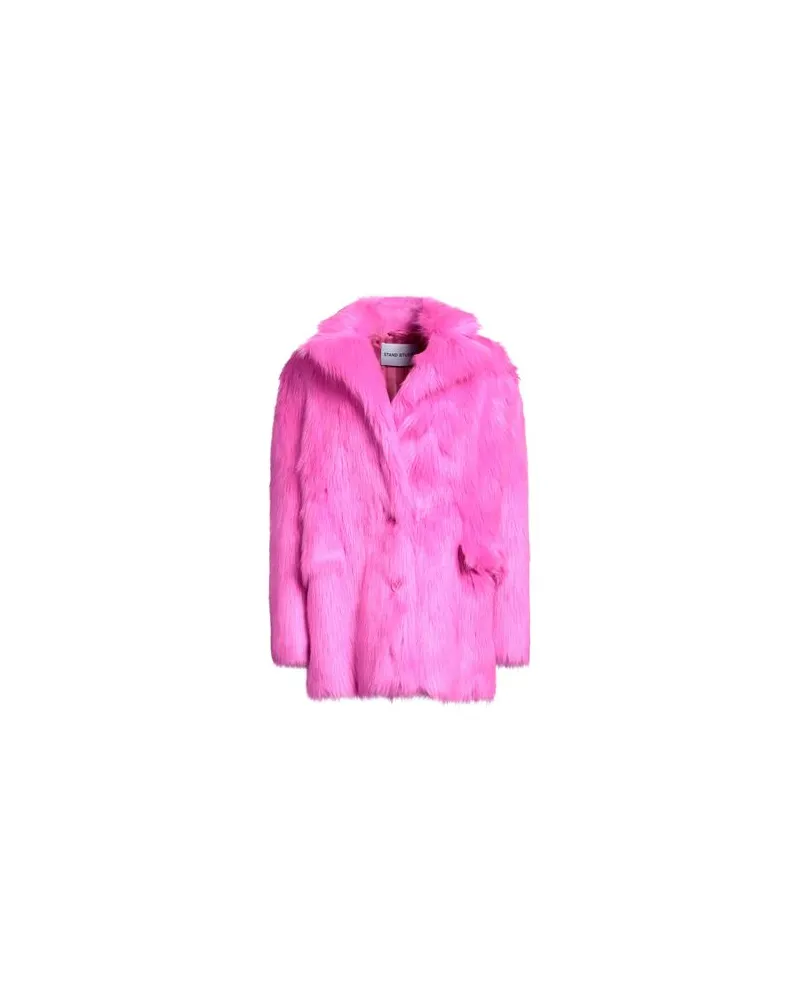 STAND JACKEN & MÄNTEL - Shearling- & Kunstfellauf YOOX.COM Fuchsia