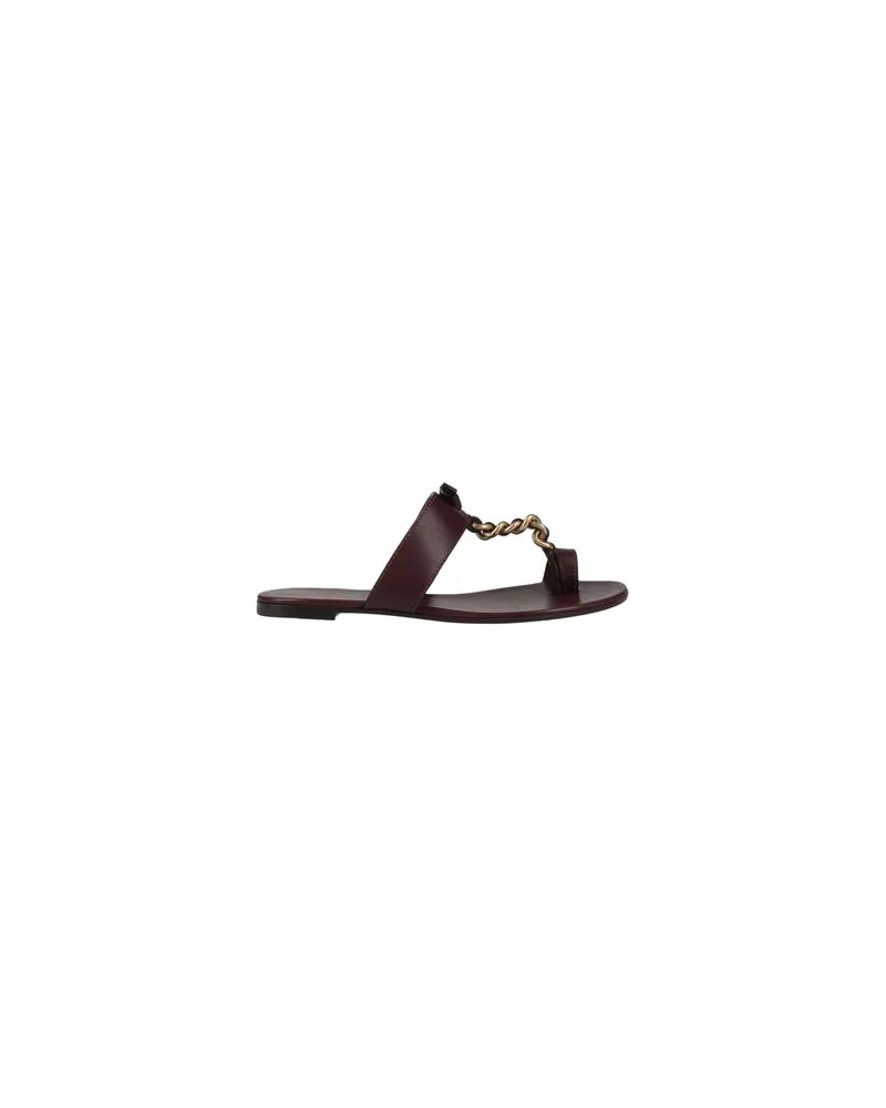 Gianvito Rossi SCHUHE - Zehentrennerauf YOOX.COM Dunkelbraun