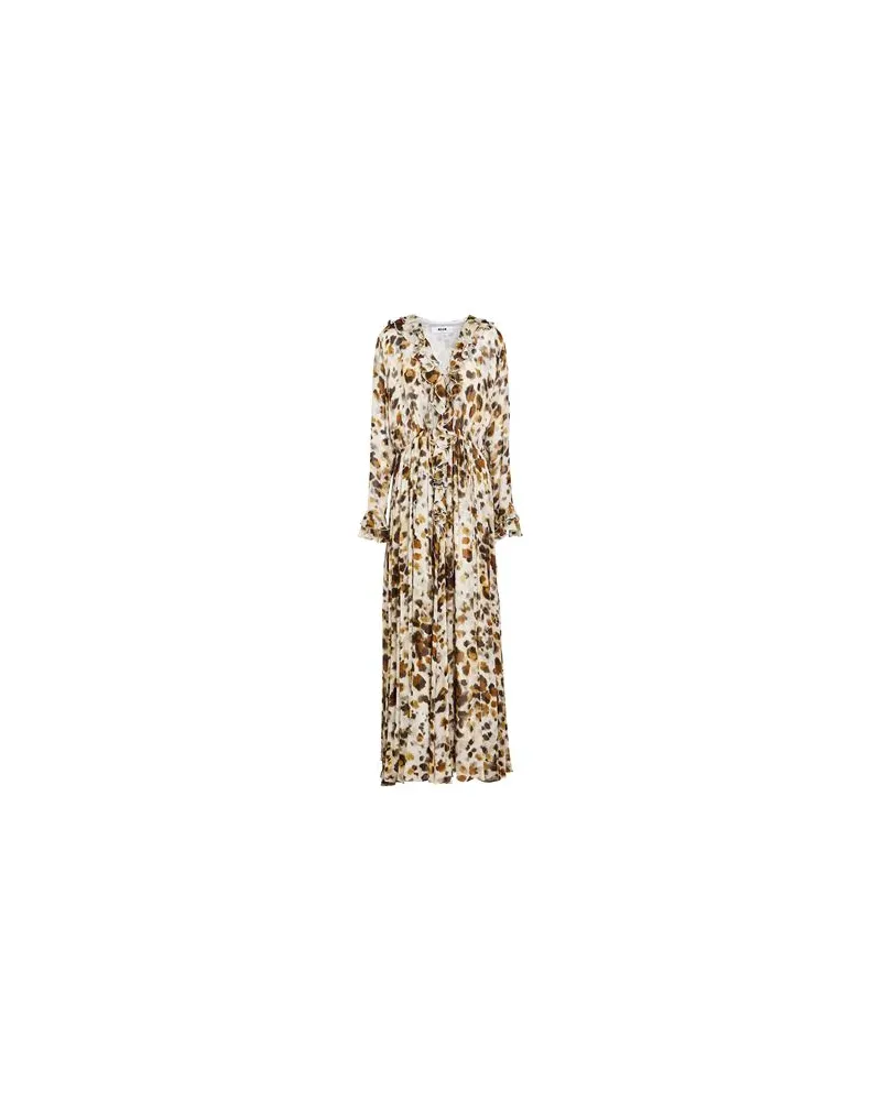 MSGM KLEIDER - Maxi-Kleiderauf YOOX.COM Hellgrau