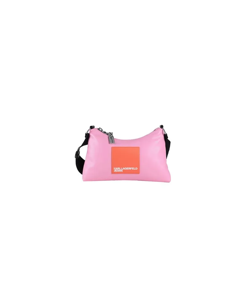 Karl Lagerfeld TECH LEATHER SM HOBO  - TASCHEN - Schultertaschenauf YOOX.COM Rosa