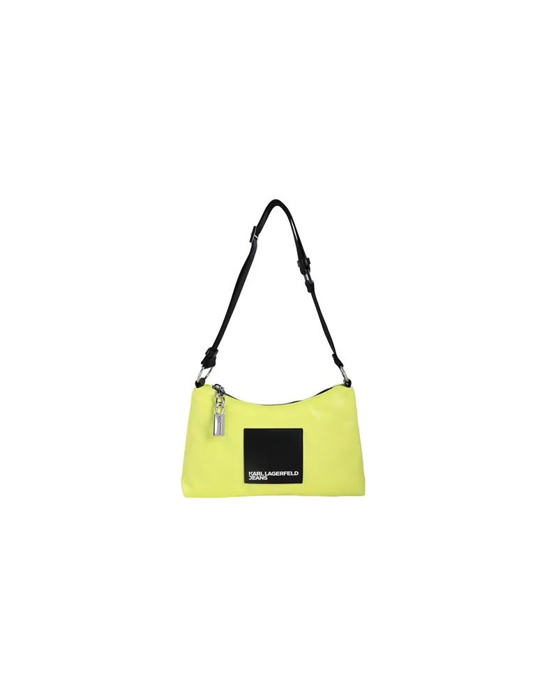 Karl Lagerfeld TECH LEATHER SM HOBO  - TASCHEN - Schultertaschenauf YOOX.COM Limettengrün