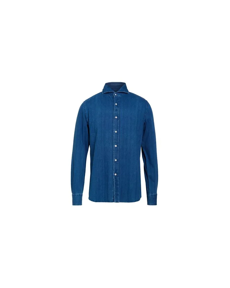 MOORER TOPS - Jeanshemdenauf YOOX.COM Blau