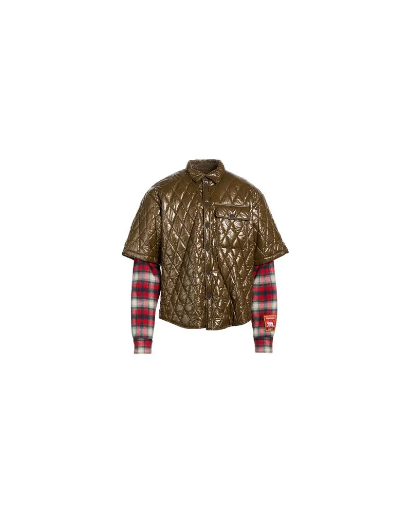 Dsquared2 JACKEN & MÄNTEL - Pufferjacken & Daunenjackenauf YOOX.COM Khaki