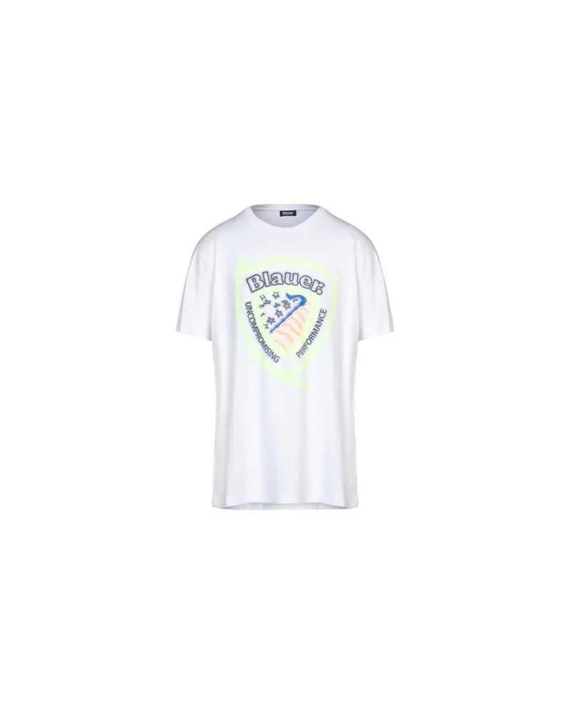 Blauer TOPS - T-shirtsauf YOOX.COM Weiß
