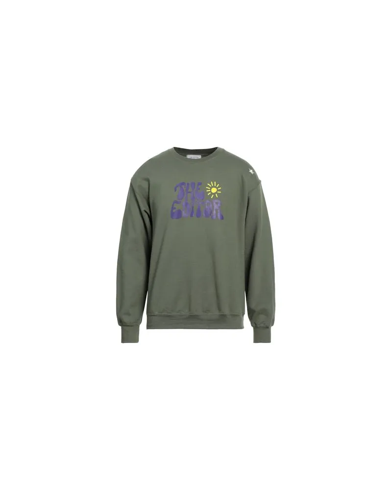 THE EDITOR TOPS - Sweatshirtsauf YOOX.COM Militärgrün