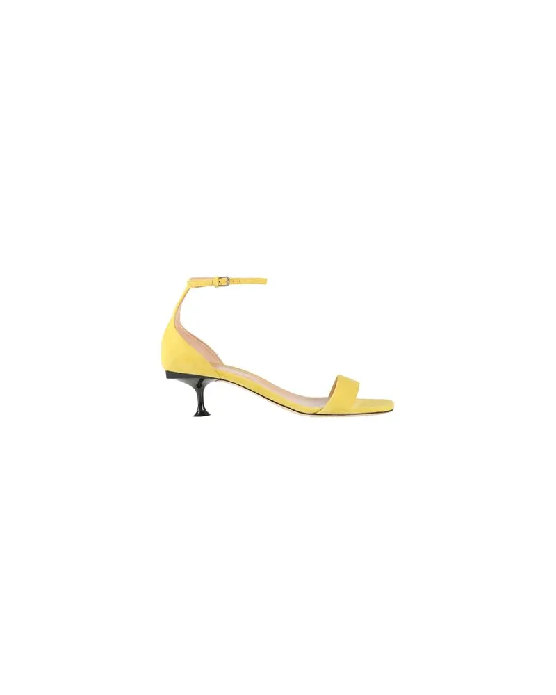 Sergio Rossi SCHUHE - Sandalenauf YOOX.COM Pastellgelb