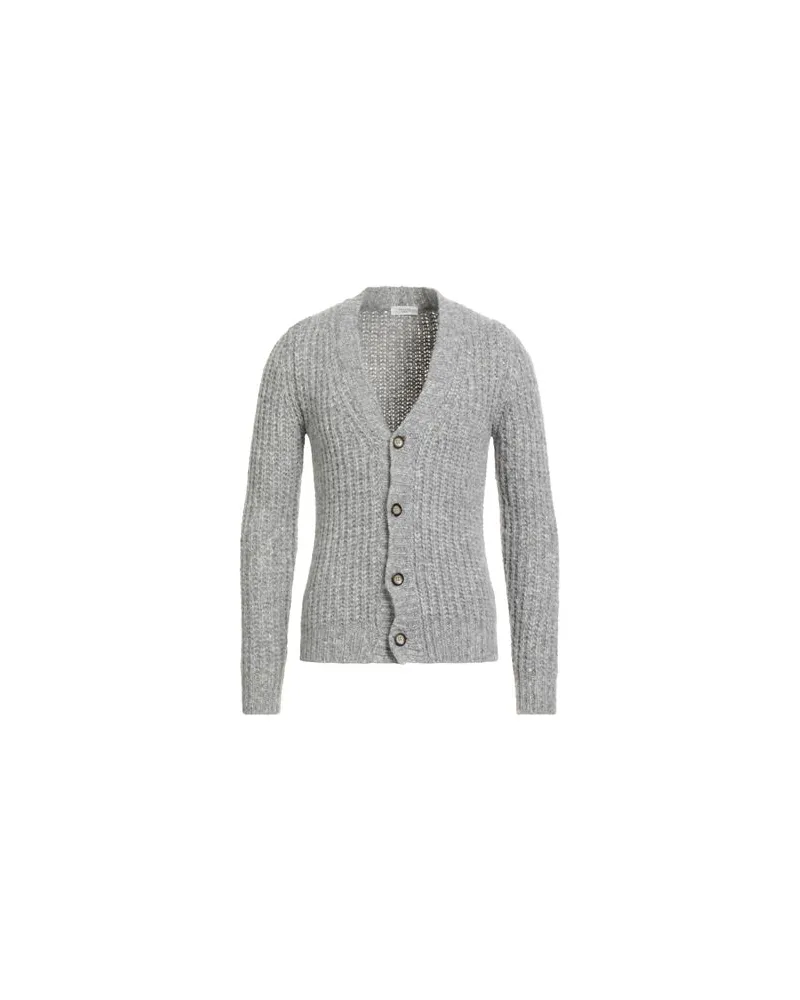 BECOME STRICKWAREN - Strickjackenauf YOOX.COM Hellgrau