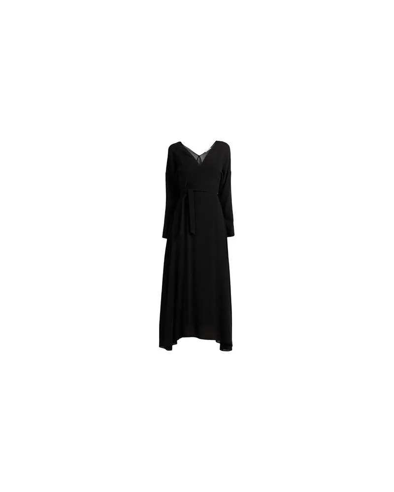 Pomandère KLEIDER - Maxi-Kleiderauf YOOX.COM Schwarz