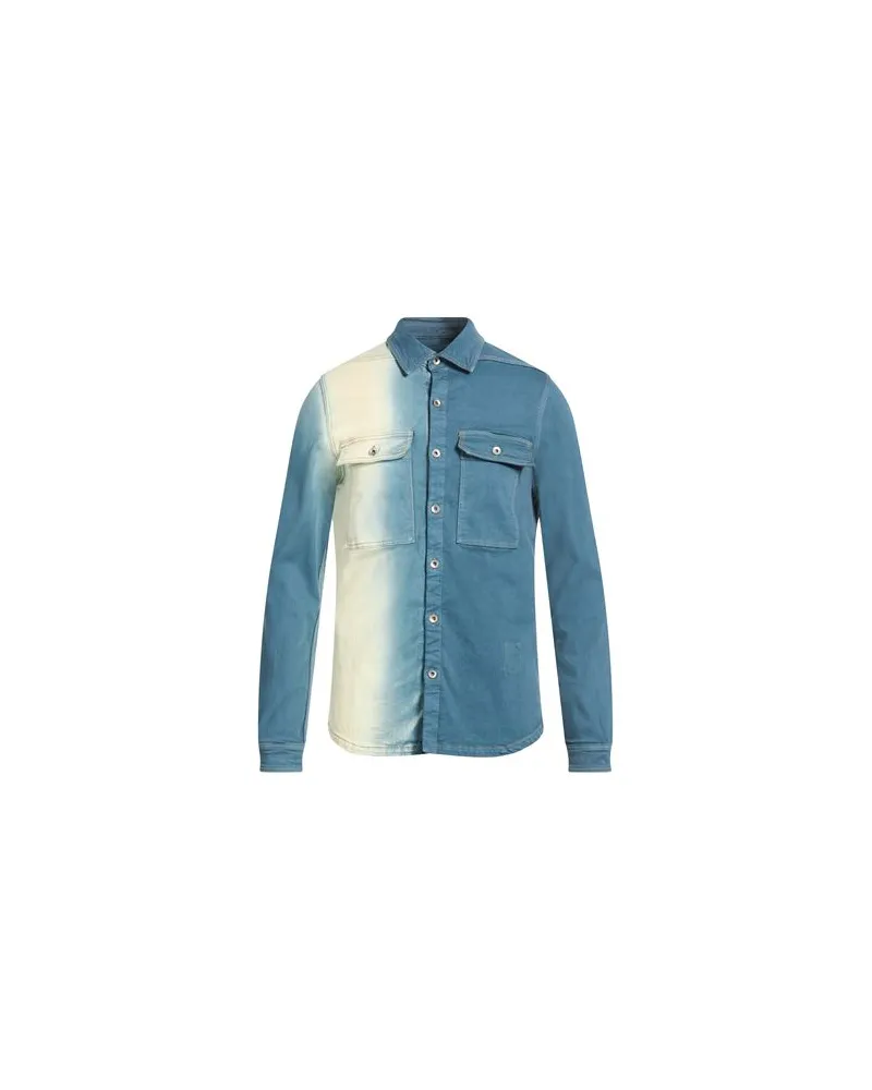 DRKSHDW by Rick Owens TOPS - Jeanshemdenauf YOOX.COM Taubenblau