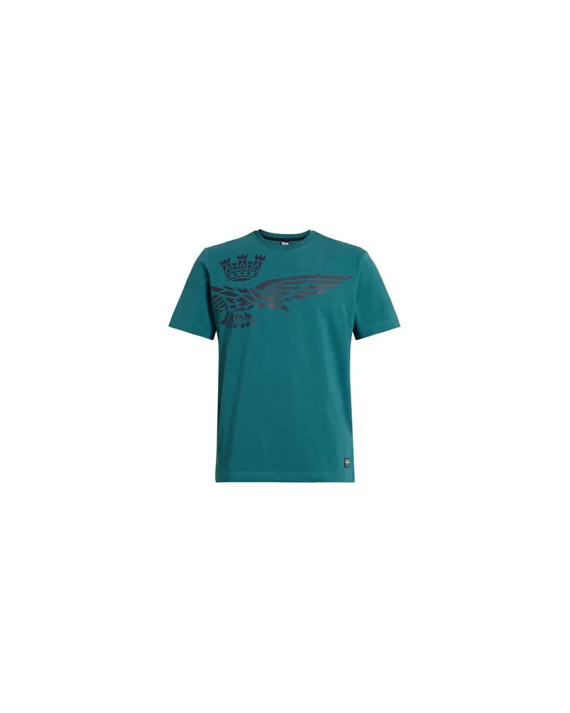 Aeronautica Militare TOPS - T-shirtsauf YOOX.COM Smaragdgrün