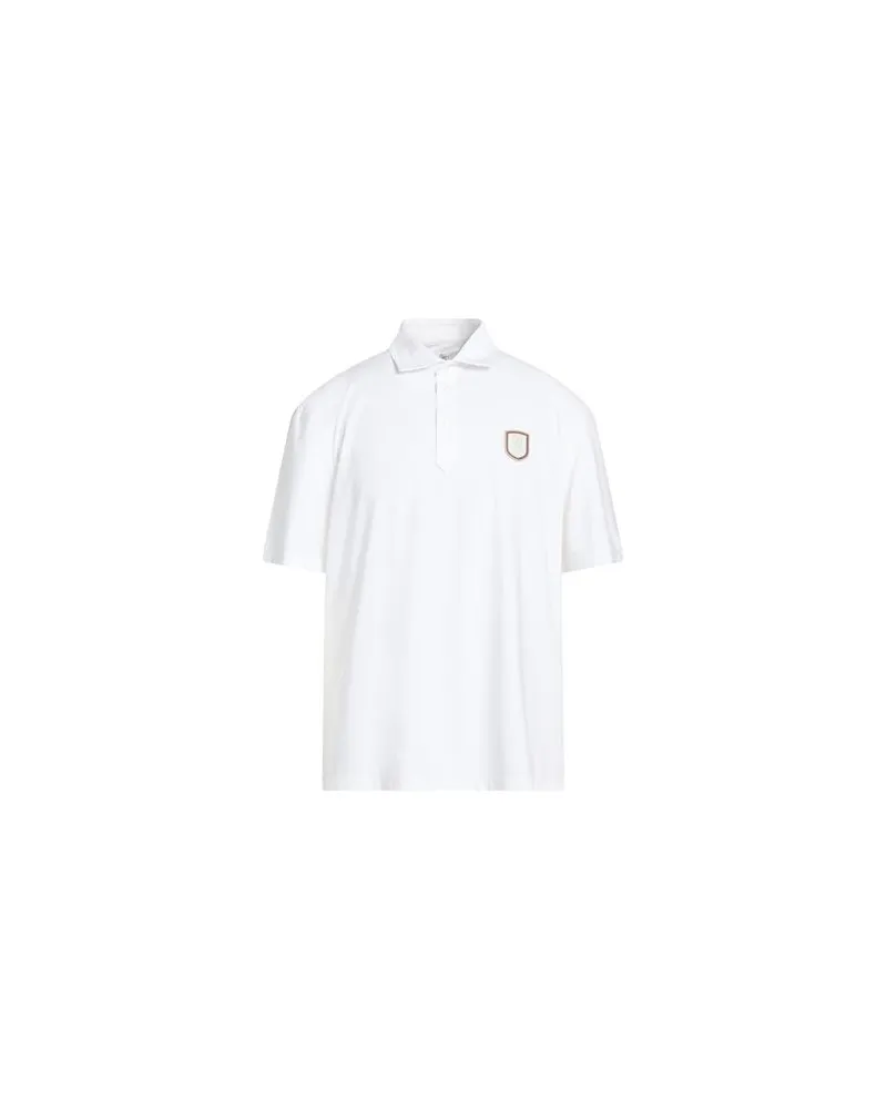 Brunello Cucinelli TOPS - Poloshirtsauf YOOX.COM Weiß