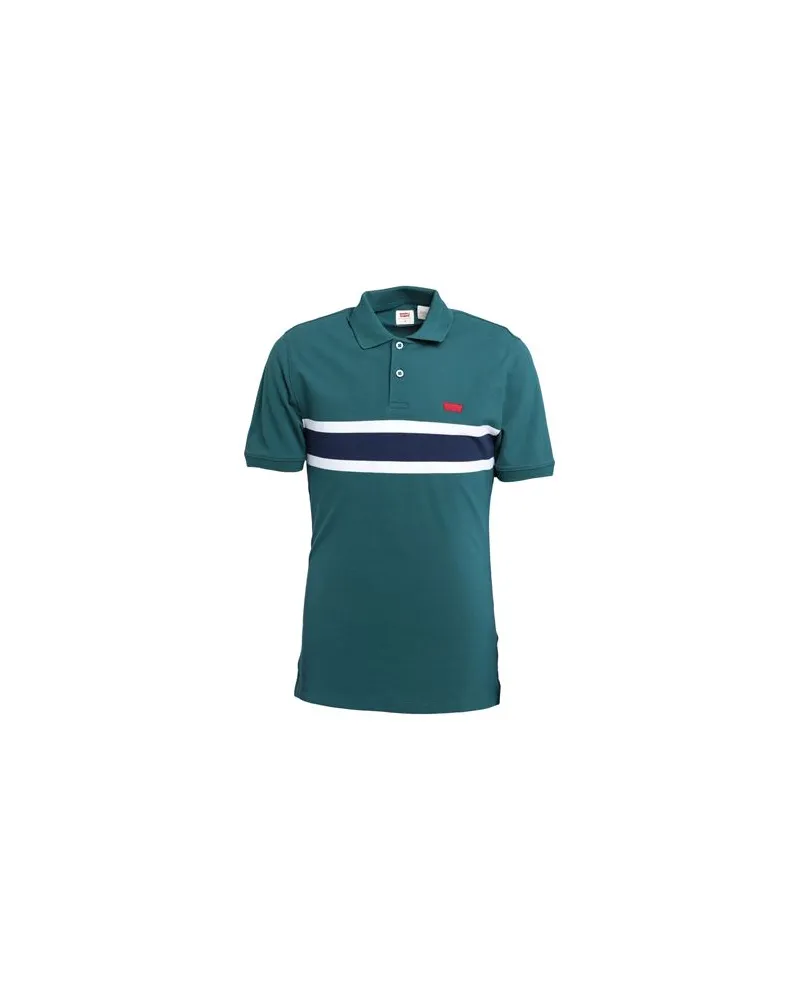 Levi's SLIM HOUSEMARK POLO  - TOPS - Poloshirtsauf YOOX.COM Aquamarin