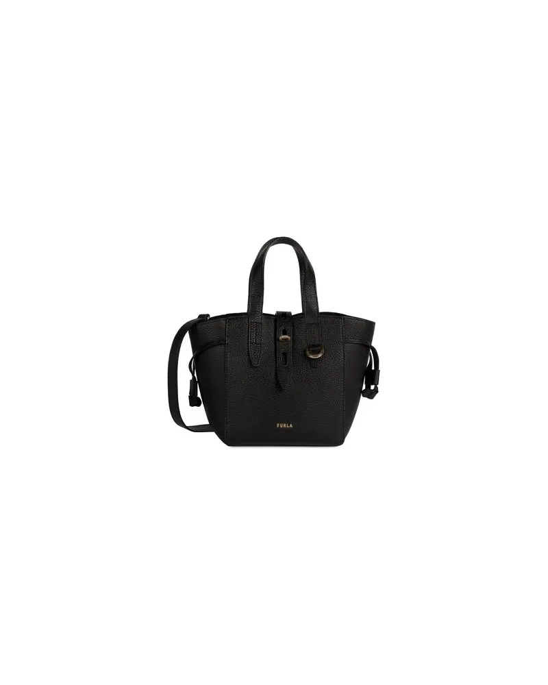 Furla NET MINI TOTE  - TASCHEN - Handtaschenauf YOOX.COM Schwarz