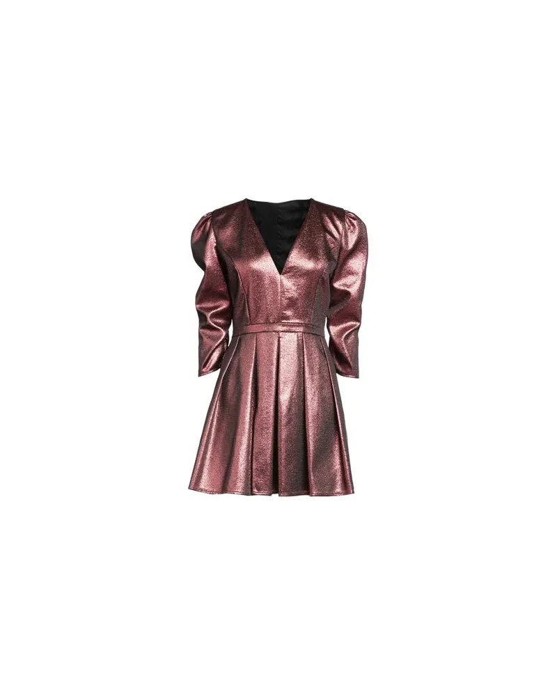 FELEPPA KLEIDER - Mini-Kleiderauf YOOX.COM Rostrot