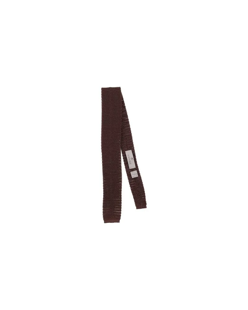 Canali ACCESSOIRES - Krawatten & Fliegenauf YOOX.COM Dunkelbraun