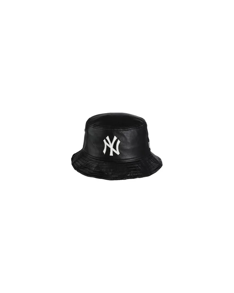 New Era MLB LEATHER BUCKET NEYYAN - MLB LEATHER BUCKET NEYYAN - ACCESSOIRES - Mützen & Hüteauf YOOX.COM Schwarz